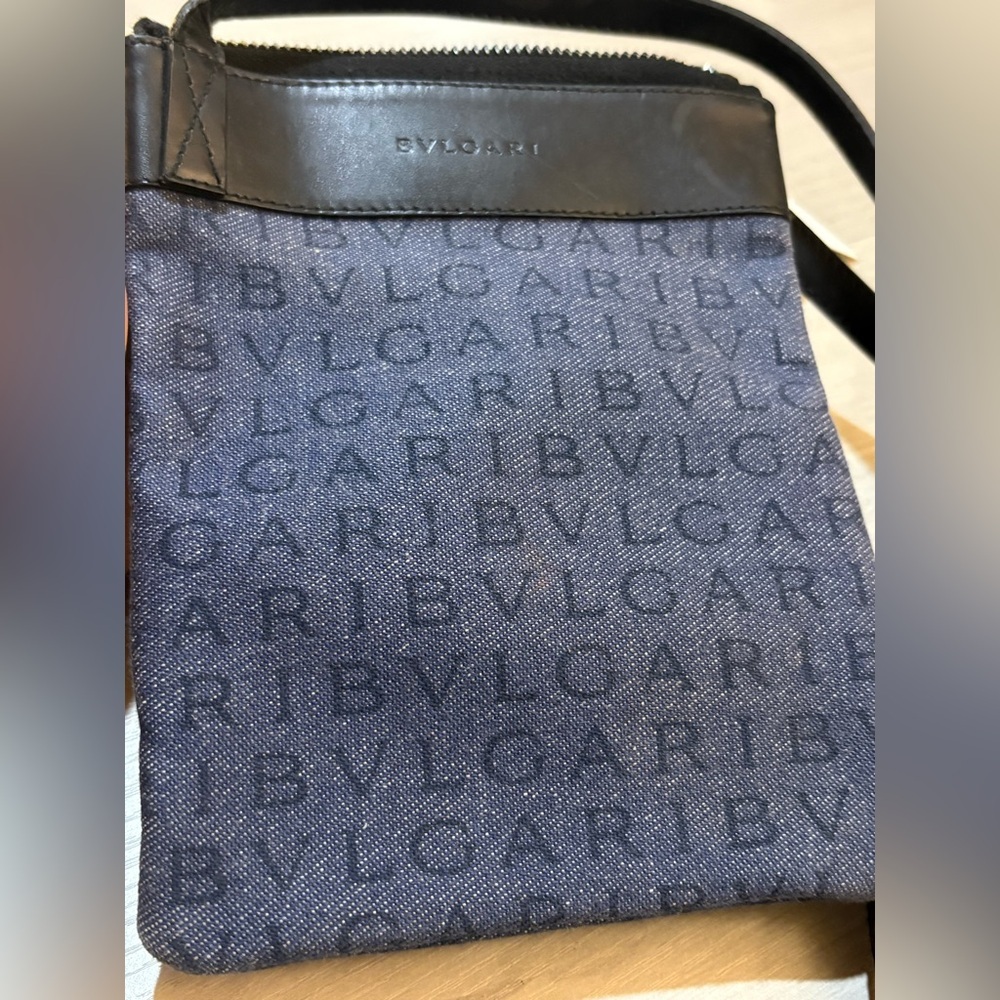 Bulgari Navy and Black Crossbody‎ Bag